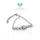 Gelang berlian baguette serut/ diamont adjustable bracelet/gelang berlian serut wanita 18K Diamond Jewelry
