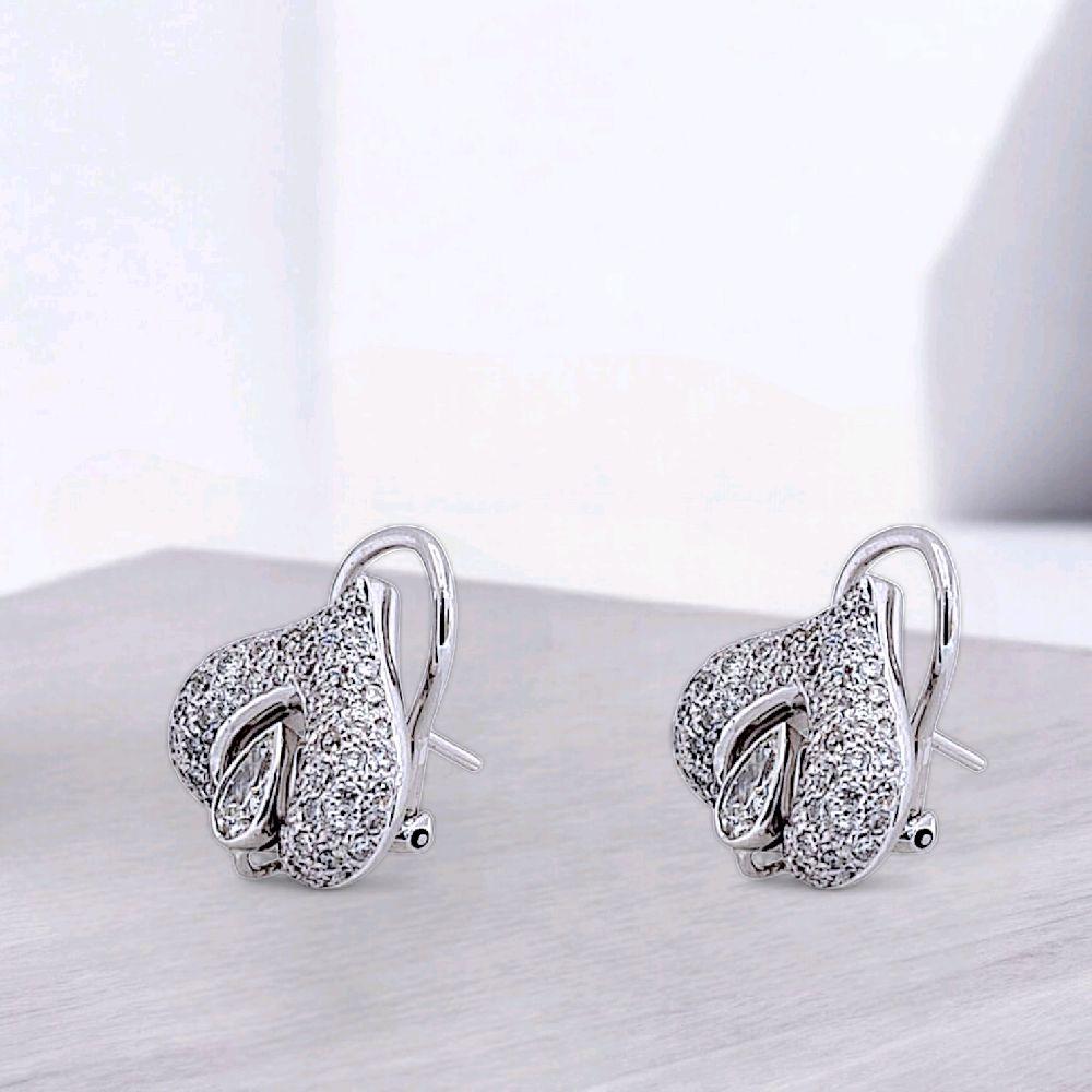 Diamond Spade Heart Earring 18K-Diamond Jewelry-19ABGT64350WP-HT