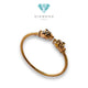 Double Leopard Bracelet/ Gelang Emas Macan-Diamond Jewelry-414GMS1094LS-HT
