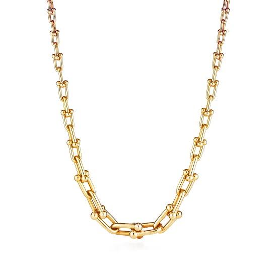 Chain necklace hardware tif medium 18 K Gold Diamond Jewelry