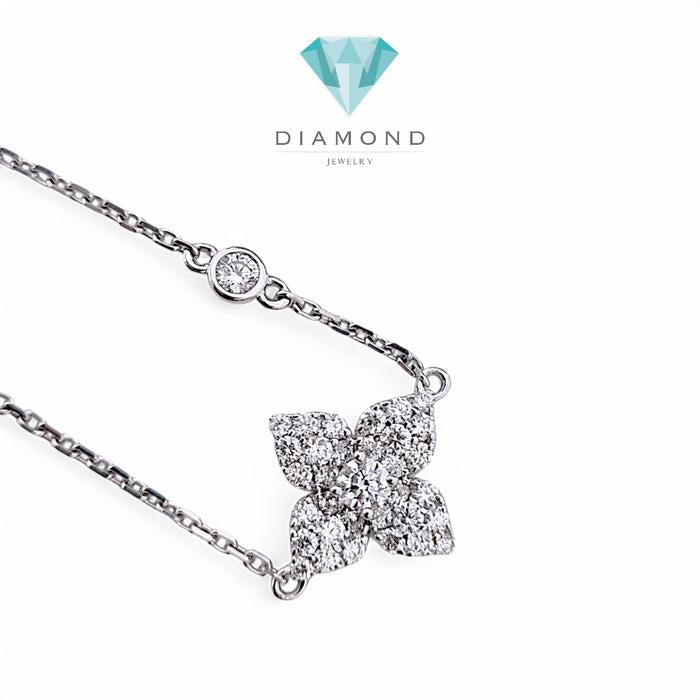 Flower Diamond Bracelet 18K / Diamond Jewelry