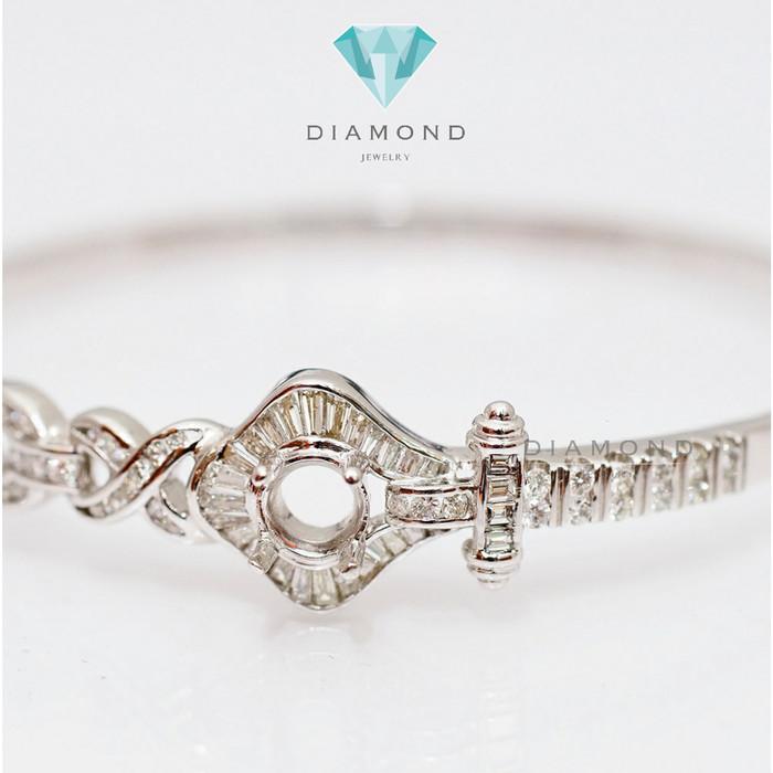 Diamond Bangle - Gelang Berlian - Diamond Jewelry - White 03030438