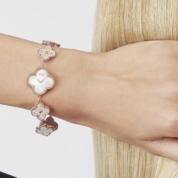 Clover watch Mop Diamond Vc 18K -Diamond Jewelry-HT