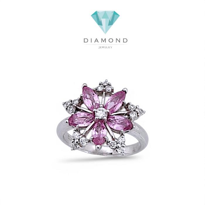 Flower Diamond Ring 18K / Diamond Jewelry