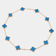 Vintage Alhambra Blue Agate 10Clover 18K / Diamond Jewelry-84KBD160000AB-HT