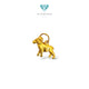 Gold Goat Pendant 23K / Lion Emas Kambinh 23K / Diamond Jewelry / 256LMSWP2