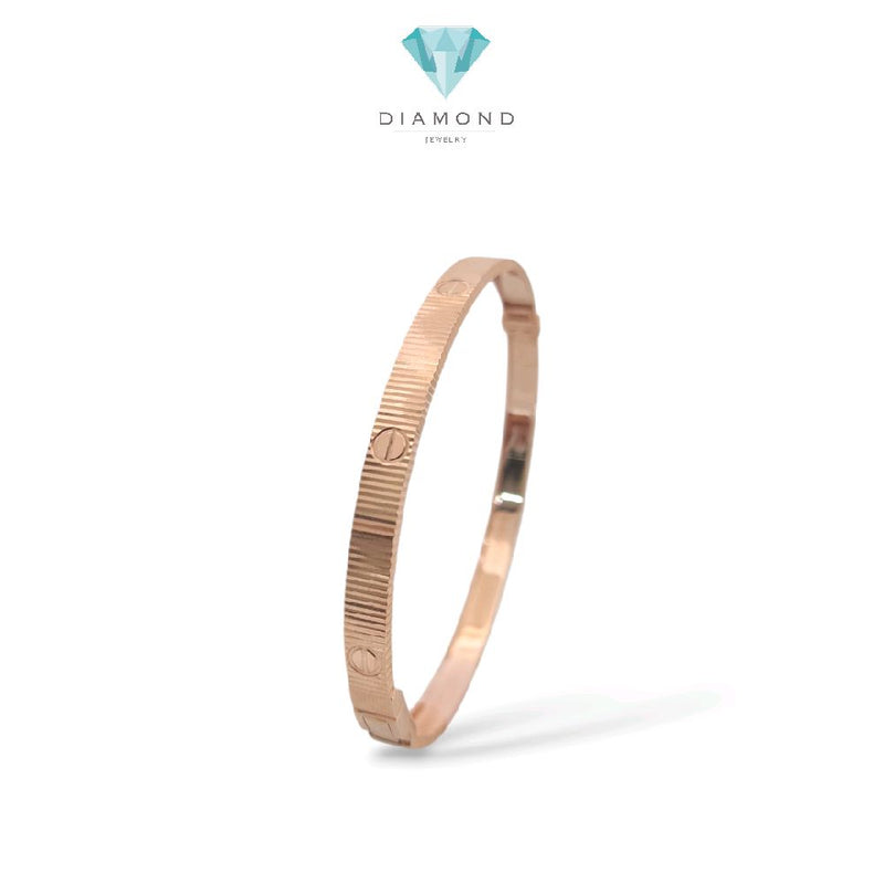 Love Gold Bangle 17K / Gelang Emas Love 17K / Diamond Jewelry / 478GMS757LS