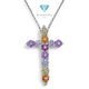 Cross Flower Diamond Pendant 18K / Liontin Berlian Salib Bunga 18K / Diamond Jewelry 3LBGT890 - HT