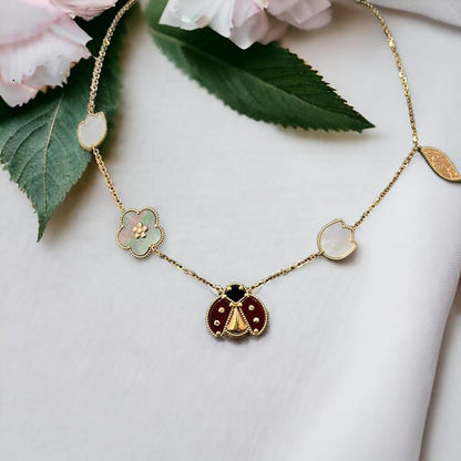 Lucky Spring VCA Bracelet/necklace 18gold Diamond Jewelry