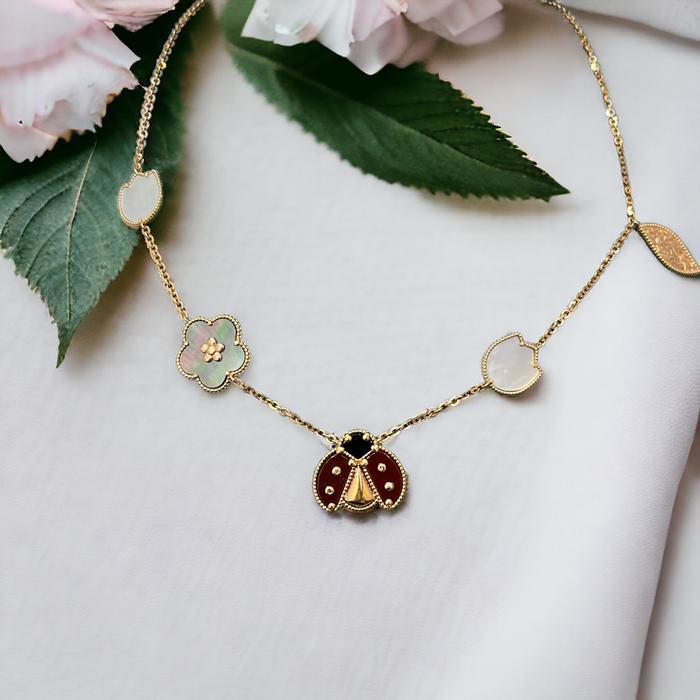 Lucky Spring VCA Bracelet/necklace 18gold Diamond Jewelry