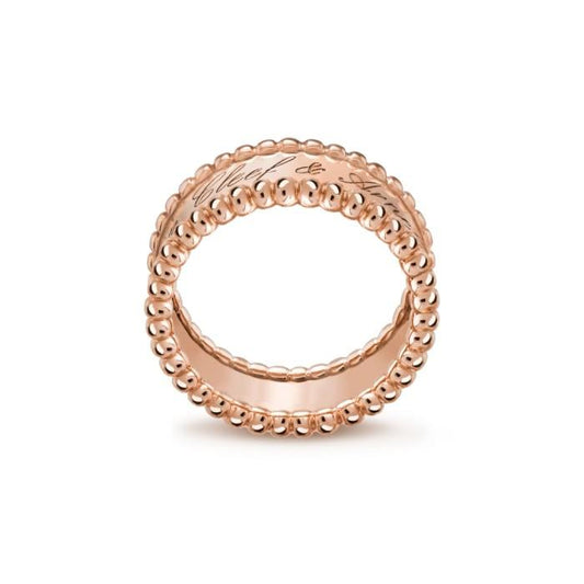 Double perlee signature vc 18k gold-Diamond Jewelry