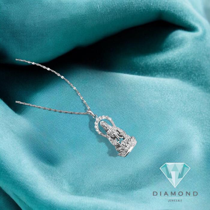Kalung/liontin berlian Diamond Patung kwan im 18K