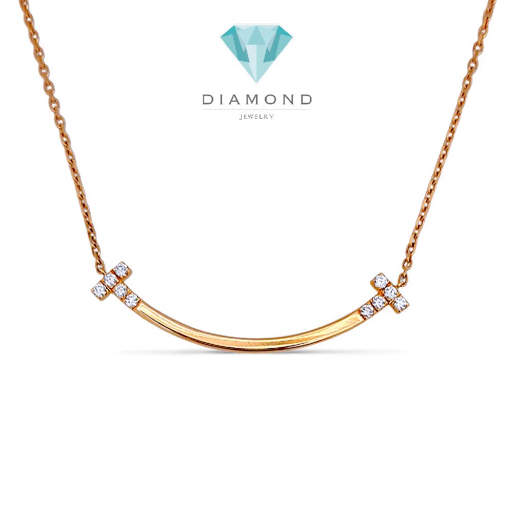 Smile Diamond Necklace 18K / Kalung Berlian Senyum 18K / Diamond Jewelry 132KBD66000AB -HT
