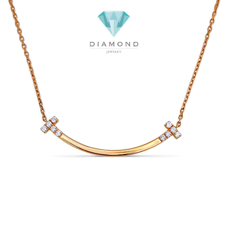 Smile Diamond Necklace 18K / Kalung Berlian Senyum 18K / Diamond Jewelry 132KBD66000AB -HT