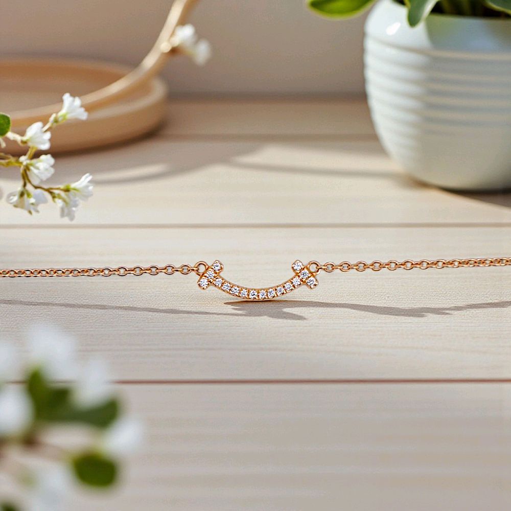 Smile Diamond Bracelet 18K / Gelang Berlian Seyum 18K / Diamond Jewelry 154GBD26000AB - HT