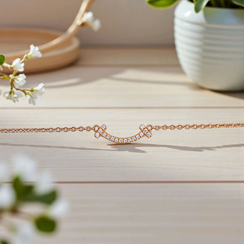 Smile Diamond Bracelet 18K / Gelang Berlian Seyum 18K / Diamond Jewelry 154GBD26000AB - HT