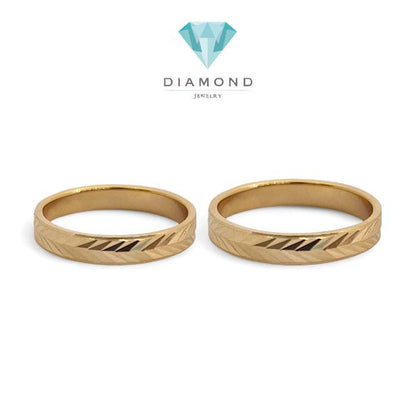 Cincin Kawin Emas 700K Rose Gold-Diamond Jewelry-421CMS234LS-422CMS245LS-HT