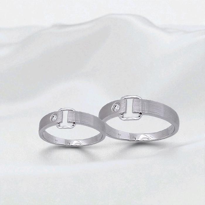 Wedding Belt Ring 18K / Cincin Nikah Belt 18K / Diamond Jewelry 23CBNKH5852WPLS - 24CBNKH4712WPLS