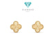 Clover Anting Gold Fashion 18K vintage