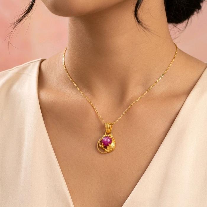 Gurhan Gold Pendants 23K / Liontin Emas Gurhan 23K / Diamond Jewelry / 219LMSWP2