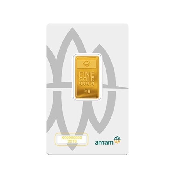 Logam mulia antam 5 gr press terbaru bersetifikat - Diamond Jewelry