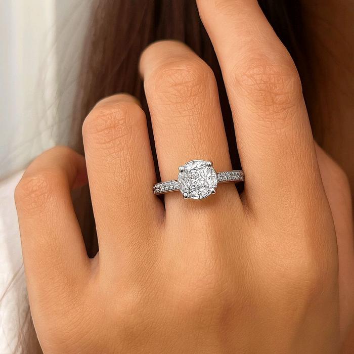 Esperansa Diamond Ring 18K / Cincin Berlian Esperansa 18K / Diamond Jewelry 377CB1030ANANLS-HT