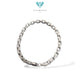 Blockchain Whitegold Brecelet 17K / Diamond Jewelry /485GMS506LS