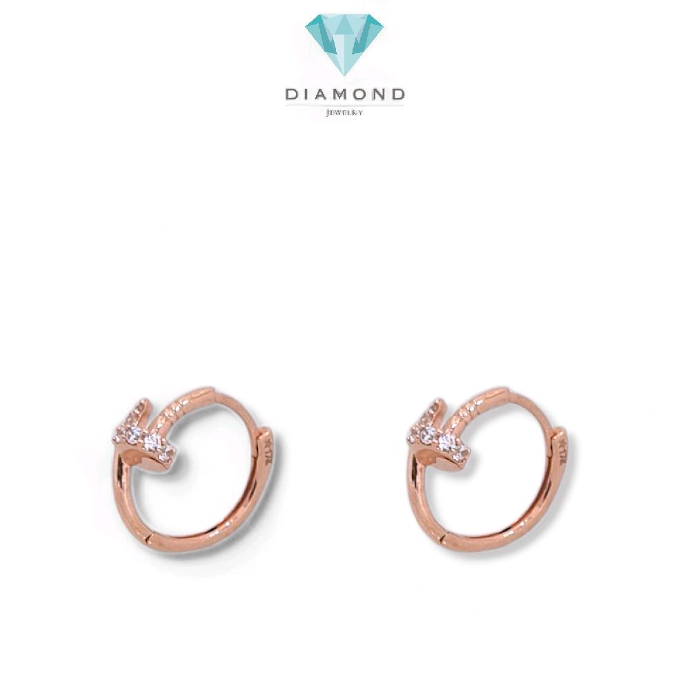 Nail Clip Gold Earings 17K / Anting Emas Klip Paku 17K / Diamond Jewelry / 432AMS157LS