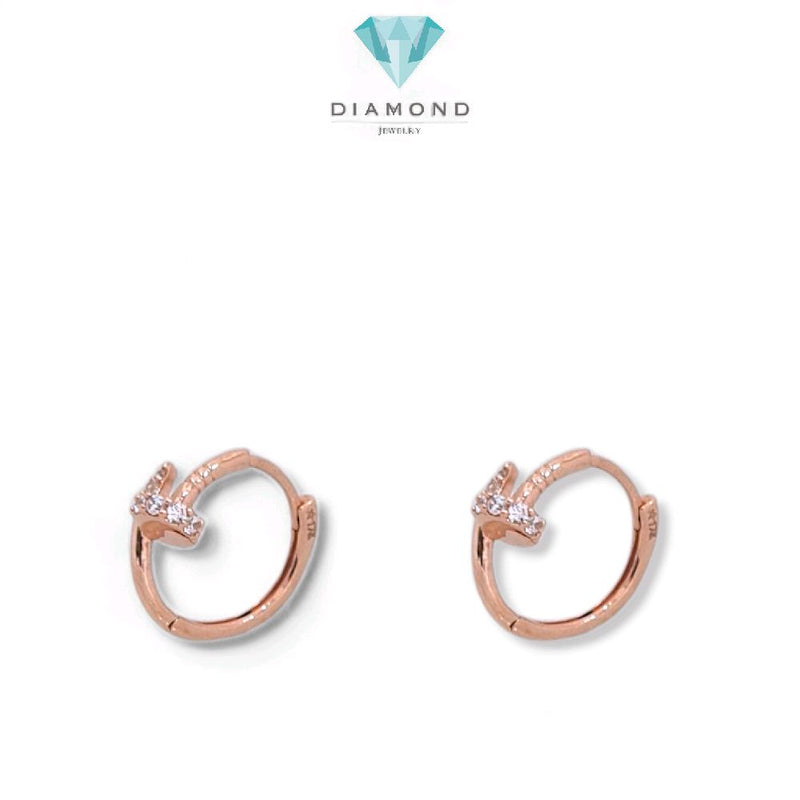 Nail Clip Gold Earings 17K / Anting Emas Klip Paku 17K / Diamond Jewelry / 432AMS157LS