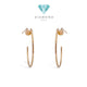 Nail Hoop Earring 18K / Anting Paku 18K / Diamond Jewelry 389ABD1046RY-HT