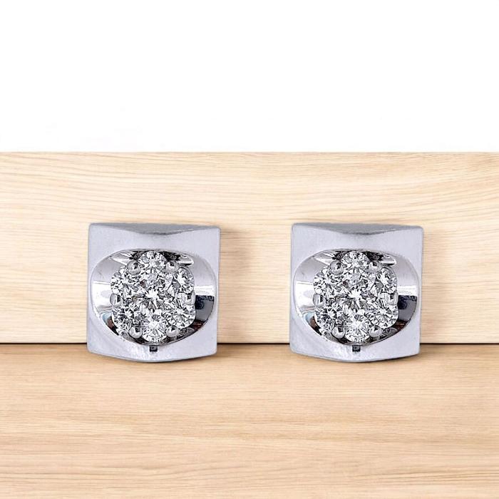 Flower Diamond Earring 18K / Diamond Jewelry