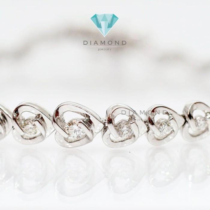 Diamond Bangle - Gelang Berlian - Diamond Jewelry - White 03030428