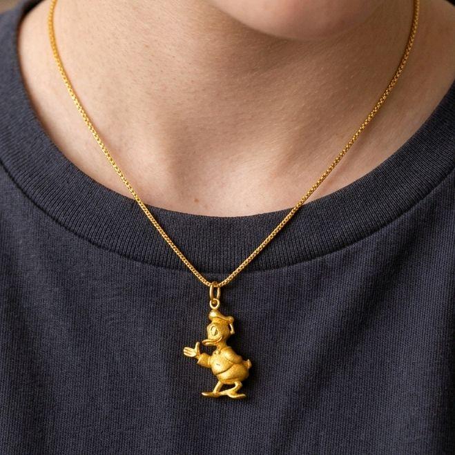 Donald Duck Gold Pendant 23K / Liontin Emas Donal Bebek 23K / Diamond Jewelry / 234LMSWP2