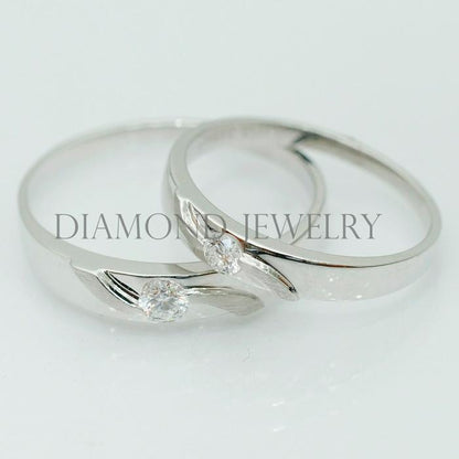 Cincin Kawin/Wedding Ring - Diamond Jewelry Two Tone 01020844/01020845