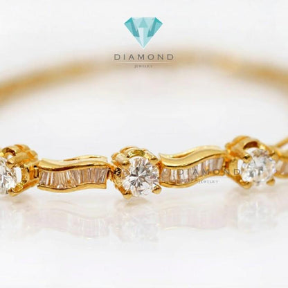 Diamond Bangle - Gelang Berlian - Diamond Jewelry - Rose Gold 03030431