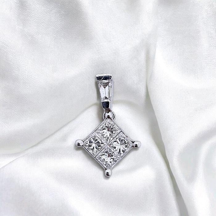 Liontin Square Diamond 18K / Diamond Jewelry 64LBGT6193WP