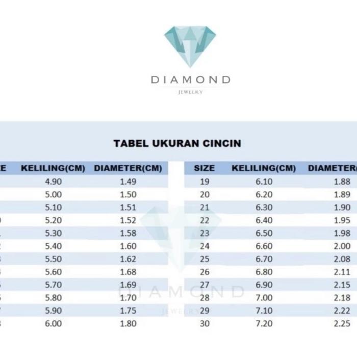 cincin emas putih asli Kristal