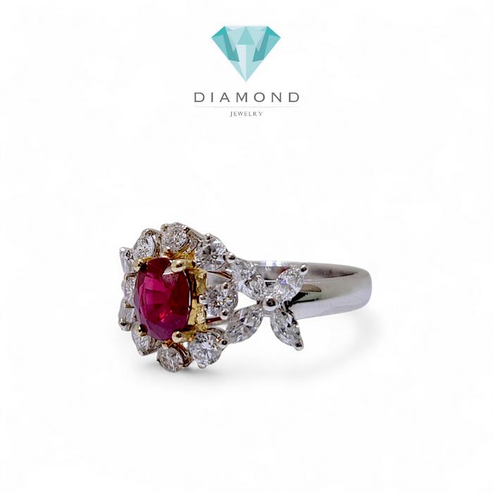 Ruby Diamond Ring / Diamond Jewelry