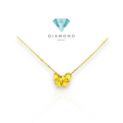 Kalung emas kupu kupu 24K/ gold necklace butterfly/ kalung emas asli kupu -24 k