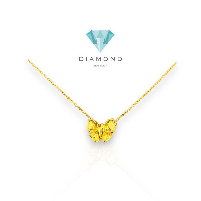 Kalung emas kupu kupu 24K/ gold necklace butterfly/ kalung emas asli kupu -24 k