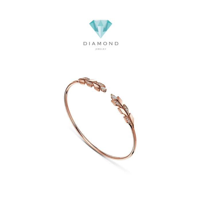 Tif Victoria Diamond Bangle 18 K Gold Diamond Jewelry