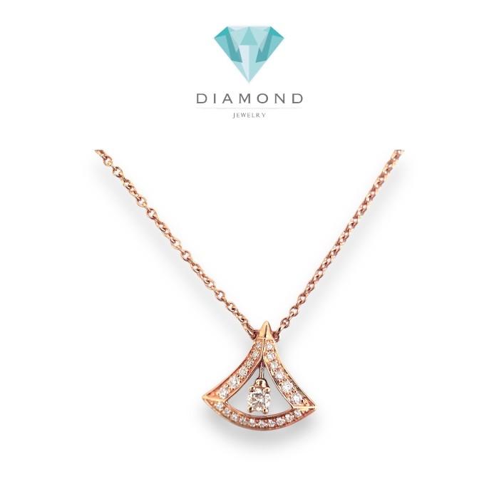 Diva's Dream Pave Necklace / Diamond Jewelry-4KBD3357DM