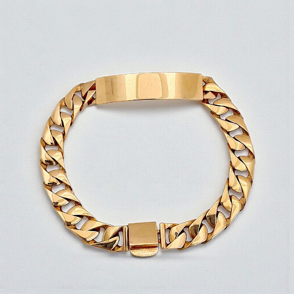 Cuban Bracelet 18K / Gelang Sisik Naga 18K / Diamond Jewelry 425GBD4669RY - HT