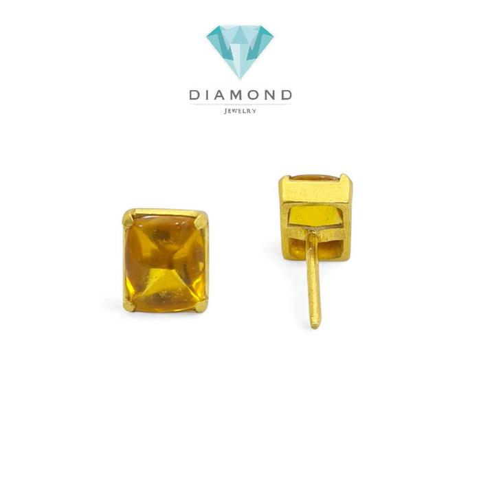 Anting Batu Kuning 23K-Diamond Jewelry-309AMSWP4