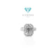 Cincin berlian bagguate 18k