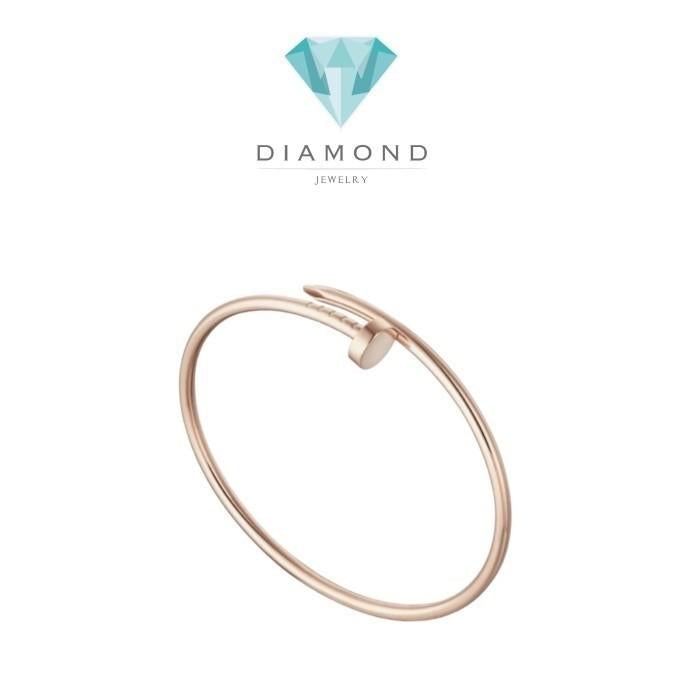 Nail 18k Bangle Narrow Juste-Diamond Jewelry-378GBD714RY