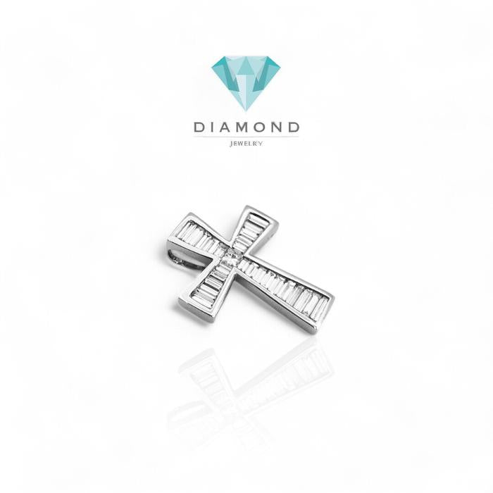 Baguette Diamond Cross Pendant