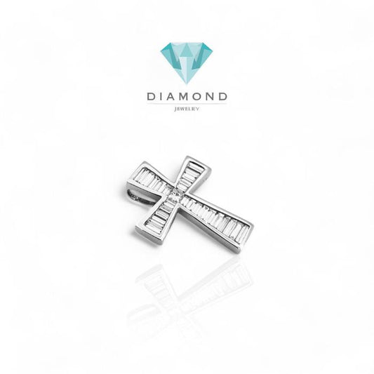 Baguette Diamond Cross Pendant