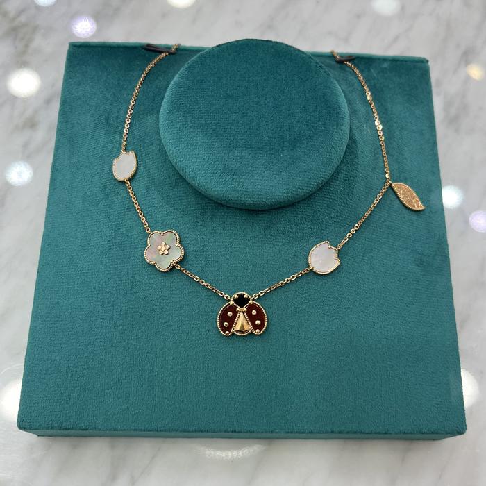 Lucky Spring VCA Bracelet/necklace 18gold Diamond Jewelry