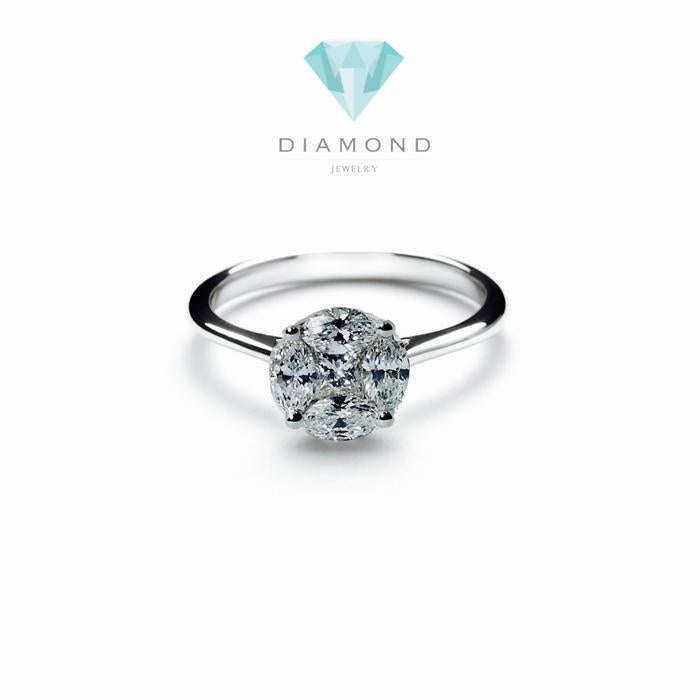 Cincin Berlian Esperansa/Diamond Ring Solitaire Espera/Cincin Berlian Bulat Espera-18k-Diamond Jewelry